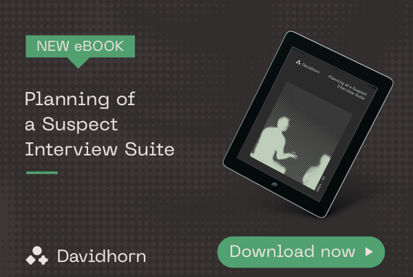 Banner showing a picture of the eBook cover for Planning a suspect interview suite